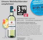 Aktuelles Oberrotweiler WV Müller-Thurgau Kabinett Angebot bei Hieber in Lörrach ab 3,99 €