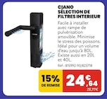 Sélection de filtres intérieur - Ciano en promo chez Animalis Sélection de filtres intérieur - Ciano dans le catalogue Animalis