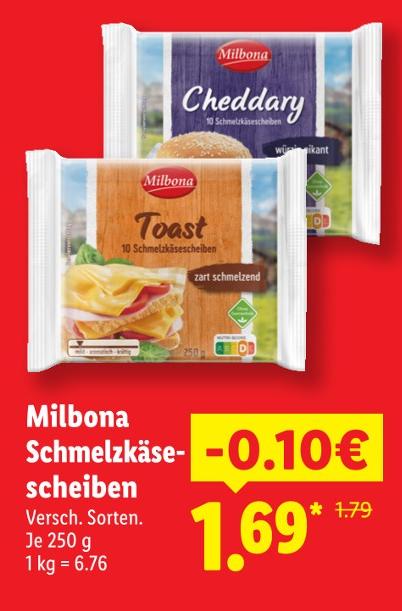 Cheddar Schmelzkäsescheiben