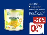 Sonnenmais von KING'S CROWN im aktuellen ALDI SÜD Prospekt für 0,79 €