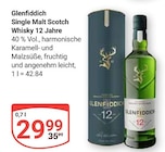 Single Malt Scotch Whisky 12 Jahre Angebote von Glenfiddich bei GLOBUS Jena für 29,99 €