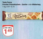 Frischer Flammkuchenteig Angebote von Tante Fanny bei GLOBUS Brühl für 1,49 €