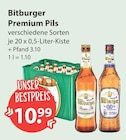 Premium Pils im Angebot bei V-Markt in München Premium Pils Angebote von Bitburger bei V-Markt München für 10,99 €