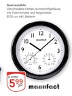 Quarzwanduhr im Angebot bei GLOBUS in Oberhausen Quarzwanduhr Angebote von manufact bei GLOBUS Oberhausen für 5,99 €
