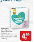 Feuchttücher sensitive im Angebot bei Markant in Kiel Feuchttücher sensitive Angebote von Pampers bei Markant Kiel für 4,99 €