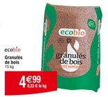 Granulés de bois - ecobio en promo chez Cora Drancy à 4,99 €