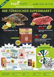 Supermarkt Prospekt von Hepsi Markt Gladbeck Hepsi Markt Prospekt: "IHR TÜRKISCHER SUPERMARKT", 12 Seiten, 12.10.2026 - 17.10.2026