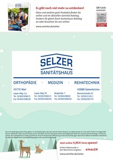 Bier im Selzer GmbH Sanitätshaus/Tech. Orthopädie Prospekt "Schenken Sie Gesundheit!" mit 6 Seiten (Marl)