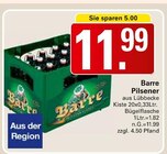 Aktuelle Bier Angebote bei WEZ in Löhne Aktuelles Pilsener Angebot bei WEZ in Löhne ab 11,99 €
