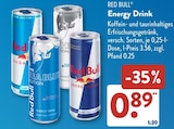 Energy Drink von Red Bull im aktuellen ALDI SÜD Prospekt für 0,89 €
