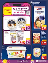 Raclette Käse Angebot & Preis im aktuellen Netto Marken-Discount Prospekt Raclette Käse Angebot im aktuellen Netto Marken-Discount Prospekt auf Seite 16