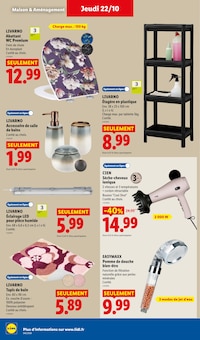 Promotion Luminaire dans le prospectus Lidl, valable du 22/10/2026 au 28/10/2026 Promo Luminaire dans le catalogue Lidl du moment à la page 42