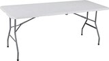 Table pliante 180cm en promo chez Géant Casino Table pliante 180cm dans le catalogue Géant Casino