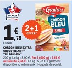 Cordon bleu extra croustillant - LE GAULOIS à 1,78 € dans le catalogue E.Leclerc