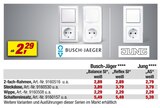 Schalter-Steckdosen-Kombination Angebote von Busch-Jaeger oder Jung bei toom Baumarkt Solingen für 2,29 €