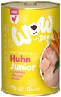 Huhn Junior oder Gemüse Obst im Angebot bei REWE in Rodgau Huhn Junior oder Gemüse Obst Angebote von Wow Dog bei REWE Rodgau für 2,19 €