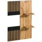 WANDPANEEL 74/107,1/16,6 cm Schwarz, Eiche Wotan Holzwerkstoff von Milino im aktuellen XXXLutz Prospekt für 79,00 €