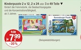 Kinderpuzzle 2 x 12 Teile von Ravensburger im aktuellen V-Markt Prospekt für 7,99 €