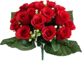 Promo Bouquet de 24 boutons de roses et 4 feuilles à 6,99 € dans le catalogue Maxi Bazar à Herblay