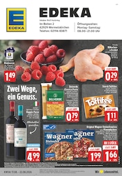 Rotwein im EDEKA Prospekt in Wermelskirchen Aktueller EDEKA Prospekt mit Rotwein, "Aktuelle Angebote", Seite 1