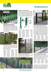 Metallzaun Angebote im Prospekt "Holz- & Baukatalog 2023/24" von Holz Possling auf Seite 84