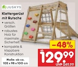 Klettergerüst mit Rutsche Angebote von Juskys bei Netto Marken-Discount Celle für 129,99 €