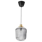 Hängeleuchte Messing/Klarglas grau im IKEA Prospekt Hängeleuchte Messing/Klarglas grau von SOLKLINT im aktuellen IKEA Prospekt für 29,99 €