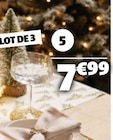 3 verres à cocktail en promo chez Gifi Dieppe à 7,99 €