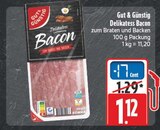 EDEKA Sonneberg - Delikatess Bacon Angebot im Prospekt Delikatess Bacon bei EDEKA im Sonneberg Prospekt für 1,12 €