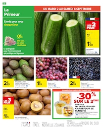 Prix et réduction Kiwi dans le prospectus Carrefour en cours Offre Kiwi dans le catalogue Carrefour du moment à la page 34