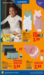 Prix et réduction Culotte dans le prospectus Lidl en cours Offre Culotte dans le catalogue Lidl du moment à la page 22