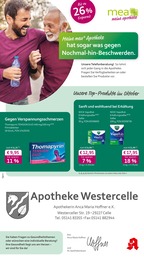 mea - meine apotheke Prospekt für Celle mit 4 Seiten mea - meine apotheke Prospekt für Celle: "Unsere September-Angebote", 4 Seiten, 01.10.2026 - 31.10.2026
