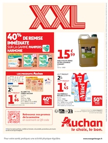 Promotion Pampers dans le prospectus Auchan Hypermarché, valable du 27/05/2026 au 07/06/2026 Promo Pampers dans le catalogue Auchan Hypermarché du moment à la page 44