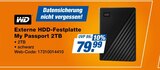 Externe HDD-Festplatte My Passport 2TB im Angebot bei expert in Norderstedt Externe HDD-Festplatte My Passport 2TB Angebote von WD bei expert Norderstedt für 79,99 €