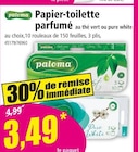 Promo Papier-toilette parfumé au thé vert ou pure white à 3,49 € dans le catalogue Norma à Épinal