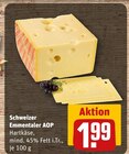 Schweizer Emmentaler AOP im Angebot bei REWE in Hameln Schweizer Emmentaler AOP Angebote bei REWE Hameln für 1,99 €