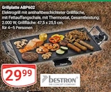 Grillplatte ABP602 im Angebot bei GLOBUS in Viersen Grillplatte ABP602 Angebote von Bestron bei GLOBUS Viersen für 29,99 €
