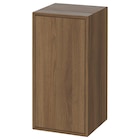 Schrank mit Tür + 1 Boden braun Nussbaumnachbildung Angebote von EKET bei IKEA Emden für 40,00 €