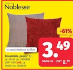 Sofakissen im Segmüller Prospekt Kissenhülle Jenny von Noblesse im aktuellen Segmüller Prospekt für 3,49 €