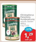 Fleischmix Hundenahrung Mit Ente von Christopherus im aktuellen budni Prospekt