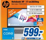 Notebook HP 17-cn3659ng im Angebot bei expert in Saarbrücken Notebook HP 17-cn3659ng Angebote von HP bei expert Saarbrücken für 599,00 €