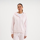 Sweat zippé à capuche molleton rose clair femme dans le catalogue La Halle