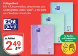 Collegeblock im Angebot bei GLOBUS in Bad Homburg Collegeblock Angebote von Oxford bei GLOBUS Bad Homburg für 2,49 €
