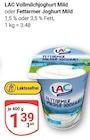 Vollmilchjoghurt Mild im Angebot bei GLOBUS in Hoyerswerda Vollmilchjoghurt Mild Angebote von LAC bei GLOBUS Hoyerswerda für 1,39 €