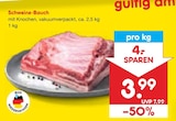 Aktuelle Schweinefleisch Angebote bei Netto Marken-Discount in Braunschweig Aktuelles Schweine-Bauch Angebot bei Netto Marken-Discount in Braunschweig ab 3,99 €