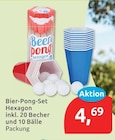 Bier-Pong-Set Hexagon inkl. 20 Becher und 10 Bälle im aktuellen budni Prospekt