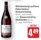 EDEKA - Katzenbeisser Schwarzriesling Angebot im Prospekt Katzenbeisser Schwarzriesling bei EDEKA im Prospekt "" für 4,49 €