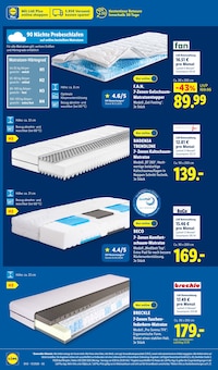 Matratze im Lidl Prospekt "LIDL LOHNT SICH" mit 69 Seiten (Wuppertal)