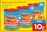 Netto Marken-Discount Kleve - Dicke Sauerländer Bockwurst Angebot im Prospekt Dicke Sauerländer Bockwurst bei Netto Marken-Discount im Kleve Prospekt für 10,00 €