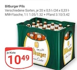 Pils im Angebot bei GLOBUS in Krefeld Pils Angebote von Bitburger bei GLOBUS Krefeld für 10,49 €